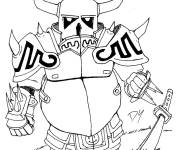 Coloriage Chevalier monstre du jeu Clash Royale