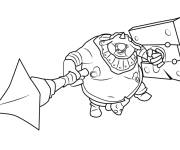 Coloriage et dessins gratuit Dragon en bataille du Clash Royale à imprimer
