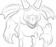 Coloriage et dessins gratuit Dragon l&eacute;gendaire du Clash Royale à imprimer
