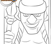 Coloriage Gobelin avec une lance Clash Royale