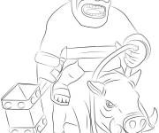 Coloriage Joueur du jeu Clash Royale