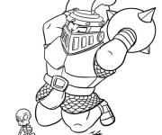 Coloriage et dessins gratuit La bataille du jeu Clash Royale à imprimer