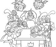 Coloriage Le jeu Clash Royale arm&eacute;e