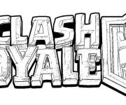 Coloriage Logo du jeu Clash Royale