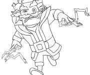 Coloriage Magicien &eacute;lectrique attaquant Clash Royale