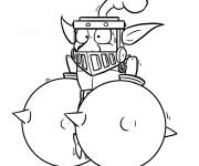 Coloriage et dessins gratuit Mega Chevalier l&eacute;gendaire du Clash Royale à imprimer