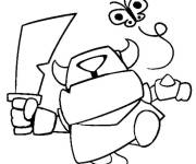 Coloriage et dessins gratuit Mini Pekka de Clash Royale à imprimer