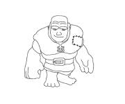 Coloriage Monstre du Clash Royale jeu