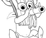 Coloriage et dessins gratuit Personnage Clash Royale en bataille à imprimer