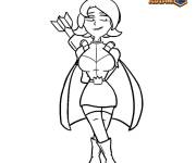 Coloriage Princesse du jeu Clash Royale