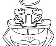 Coloriage Roi rigolo de Clash Royale