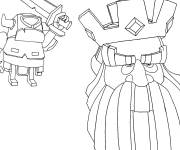 Coloriage Royal Ghost et Mini Pekka de Clash royale