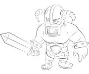 Coloriage Soldat du jeu Clash Royale