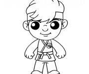 Coloriage Chibi Johnny Lawrence