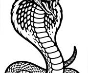 Coloriage Cobra Kai logo facile