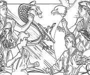Coloriage Cobra Kai pour adulte