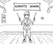 Coloriage Ecole de Cobra Kai