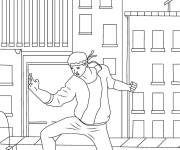 Coloriage &Eacute;lev&eacute; de Karat&eacute; dans Cobra Kai