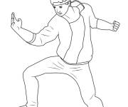 Coloriage et dessins gratuit H&eacute;ros de Cobra Kai facile à imprimer