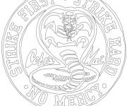 Coloriage Logo de Cobra Kai pour enfant