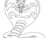 Coloriage Logo et symbole de Cobra Kai