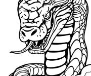 Coloriage Logo qui fait peur de Cobra Kai