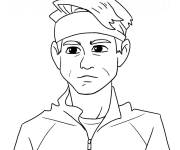 Coloriage Miguel de bande anim&eacute;e Cobra Kai