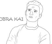 Coloriage Personnage de Cobra Kai