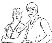 Coloriage et dessins gratuit Personnages Johnny Lawrence, John Kreese de Cobra Kai à imprimer