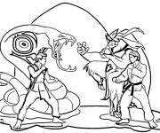 Coloriage Sc&egrave;ne de bataille Cobra Kai