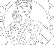 Coloriage Zara Malik de Cobra Kai