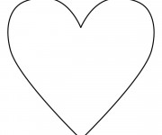 Coloriage Coeur d'amour pour enfant