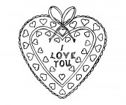 Coloriage Coeur Je T'aime