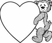 Coloriage Coeur pour les petits