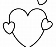 Coloriage et dessins gratuit Coeur stylisé à imprimer