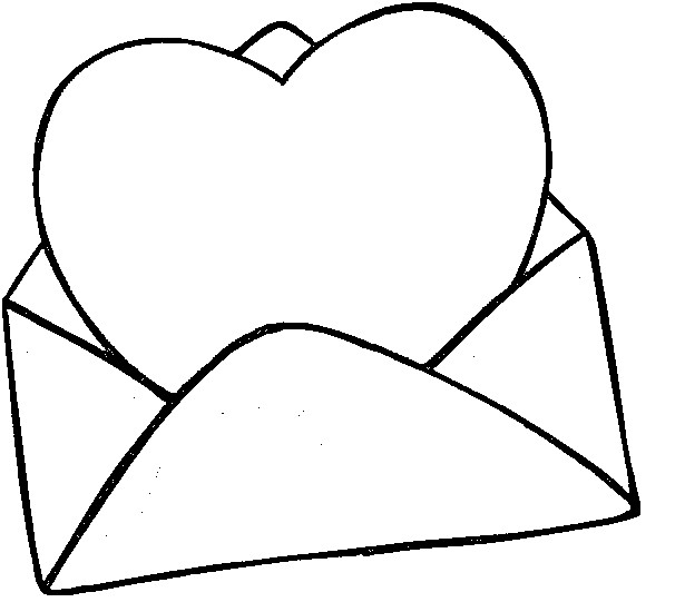 Coloriage et dessins gratuits Lettre d'amour à imprimer