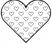 Coloriage Un beau Coeur d'amour