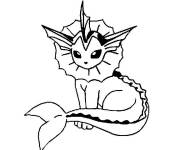 Coloriage et dessins gratuit Coloriez Aquali Pokémon à imprimer