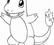 Coloriage et dessins gratuit Coloriez Charmander de Pokémon à imprimer