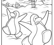 Coloriage Coloriez Club Penguin