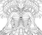 Coloriage Coloriez Diablo jeu vid&eacute;o