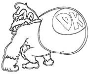 Coloriage Coloriez Donkey Kong