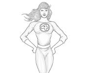 Coloriage Coloriez femme invisible