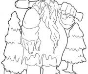 Coloriage Coloriez g&eacute;ant viking