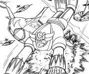 Coloriage Coloriez Goldorak super hero