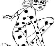 Coloriage et dessins gratuit Coloriez lady bug miraculous dessin animé à imprimer