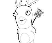 Coloriage Coloriez lapins cr&eacute;tins