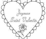 Coloriage Coloriez le Saint valentin