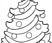 Coloriage et dessins gratuit Coloriez le sapin de noel à imprimer