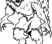 Coloriage Coloriez loup Garou